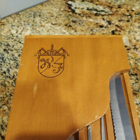 Forgecraft Olde Forge Wooden Knife set Made in the USA Set Of 5 Knives - Picture 9 of 10